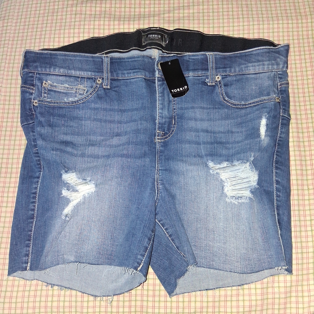 Torrid Distressed Denim Shorts